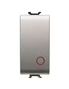 Gewiss gw14137 bouton 1m 1p nc 16a titane